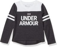 одежда для девочек under armour little sleeve attitude. логотип