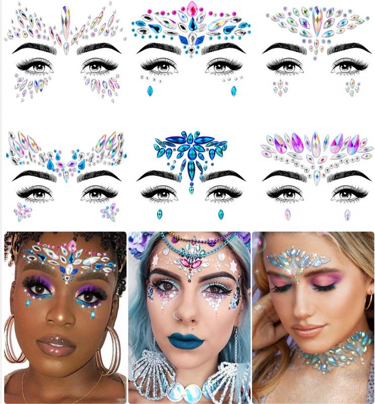 face jewels accessories costumes coachella 로고