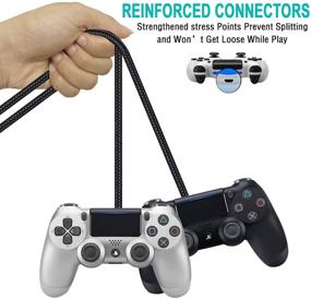img 3 attached to ⚡ 3ft PS4 Controller Charger Cable for Xbox One Controller, Micro USB Charging Cord for PS4/Xbox One S/X, Sony Playstation 4, PS4 Slim/Pro Dual-Shock Wireless Game Consoles - SCOVEE Charge Wire