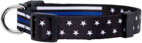 img 3 attached to 🐾 Thin Blue Line Stars Dog Collar by Native Pup