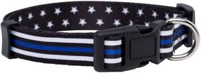 img 4 attached to 🐾 Thin Blue Line Stars Dog Collar by Native Pup