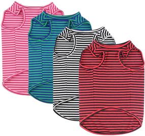img 2 attached to Shirts Summer Striped T Shirts Breathable