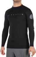 🌞 rip curl all time long sleeve swim shirt with 50+ upf rash guard for enhanced sun protection logo