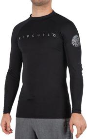 img 3 attached to 🌞 Rip Curl All Time Long Sleeve Swim Shirt with 50+ UPF Rash Guard for Enhanced Sun Protection