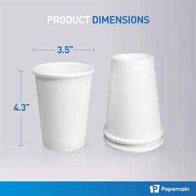 img 2 attached to 12 oz White Paper Disposable Cups – 100-Count Pack for Hot Beverages