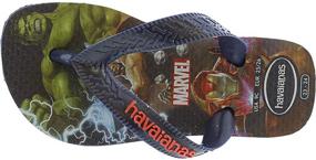 img 1 attached to 👟 Сандалии Havaianas Marvel черного цвета для мальчиков-малышей: лучший выбор в обуви для мальчиков-малышей.