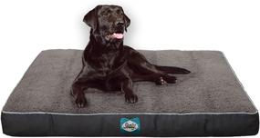 img 3 attached to 🐶 Sealy Cozy Comfy Large Premium Orthopedic Dog Bed in Modern Gray