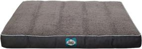 img 4 attached to 🐶 Sealy Cozy Comfy Large Premium Orthopedic Dog Bed in Modern Gray