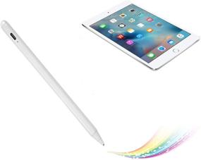 img 4 attached to 💡 High-performance Stylus Pen for iPad Mini 4 7.9" 2015 - Active Capactitive Pencil, Compatible with Apple iPad Mini 4 7.9-inch - Perfect for Drawing and Writing - Type-C Rechargeable - Sleek White Design