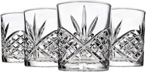 img 2 attached to 🍸 Godinger Dublin Double Old Fashioned Glasses, 4-Piece Set