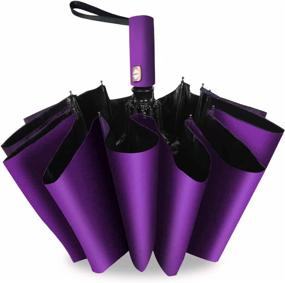 img 4 attached to Waterproof Resistant Windproof Purple_46 _12Ribs_Promo Price Umbrellas in Folding Umbrellas