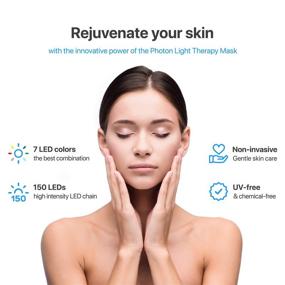img 2 attached to 🌟 Luma LED Skin Therapy Mask - Home Skin Rejuvenation & Anti-Aging Light Therapy - 7 Color LED - Advanced Facial Skin Care - Skin Tightening - Reducing Wrinkles & Fine Lines - Boosting Collagen Production - Inflammation Fighter