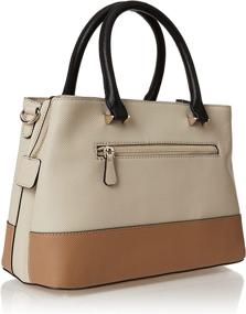 img 3 attached to GUESS Cordelia Luxury Satchel Natural