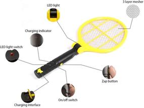 img 2 attached to ValueHall Foldable USB Rechargeable Fly Swatter - Indoor and Outdoor Fly Swatter Racket V7078A