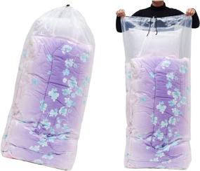 img 1 attached to 👜 Versatile Drawstring Bag Set for Golf Bags, Picnic Mattresses, and Household Organization – Reusable Multi-Purpose Dust Covers in 2 Sizes