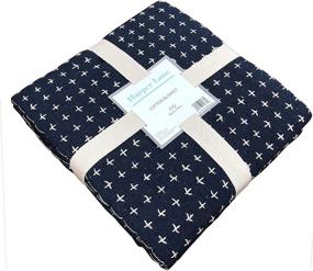 img 1 attached to Cotton Blanket Navy Blue TH5686