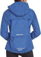 baleaf women's running rain jackets: waterproof wind breakers for cycling, hiking, skiing - lightweight, packable & reflective логотип