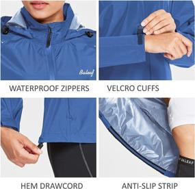 img 1 attached to BALEAF Women's Running Rain Jackets: Waterproof Wind Breakers for Cycling, Hiking, Skiing - Lightweight, Packable & Reflective