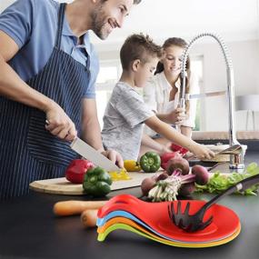 img 1 attached to 🌈 Colorful JcHome Silicone Kitchen Holders: Stylish and Functional Accessories