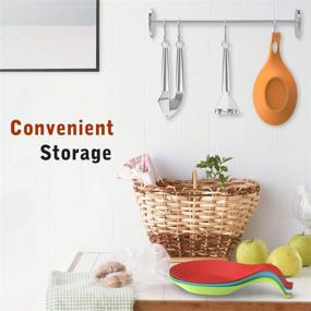 img 2 attached to 🌈 Colorful JcHome Silicone Kitchen Holders: Stylish and Functional Accessories