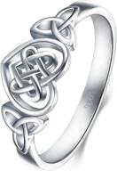 💍 boruo 925 sterling silver ring - celtic knot heart, highly polish & tarnish resistant eternity wedding band - stackable ring | ultimate seo logo