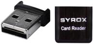 syrox black mini micro sd card reader - fast and convenient data transfer, portable and plug-and-play friendly logo