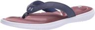 wear the comfort: under armour women's marbella flip flop shoes! logo