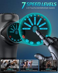 img 2 attached to 💪 Y8 Pro Max Gray Massage Gun: Powerful Deep Tissue Percussion Muscle Massager for Athletes - Super Quiet and Portable Electric Sport Massager