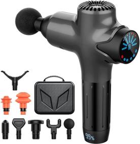 img 4 attached to 💪 Y8 Pro Max Gray Massage Gun: Powerful Deep Tissue Percussion Muscle Massager for Athletes - Super Quiet and Portable Electric Sport Massager