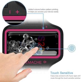 img 3 attached to JEMACHE Rosy Armband for Galaxy S21 Ultra, S20 Ultra, 🏃 A72, A71 – Ideal for Gym, Workouts, Running with Key Holder