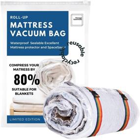 img 4 attached to 🛏️ Premium King/California Mattress Vacuum Bag - SpaceSaver Bags with Straps for Moving and Storage, Ensuring Superior Quality, Compression, and Protection of Your Mattresses