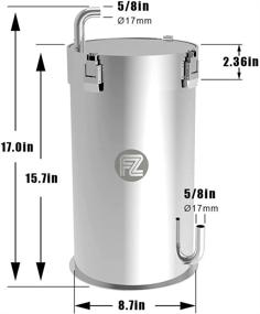 img 2 attached to 🚰 FZONE Stainless Steel Filter Canister: Innovatively Designed Jet Filter by ADA