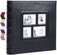 📸 vienrose extra large leather photo album - organize 600 4x6 photos | perfect for family, wedding, anniversary, baby, and vacation memories! logo