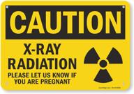 🤰 protective radiation warning smartsign for pregnant women: durable plastic material logo