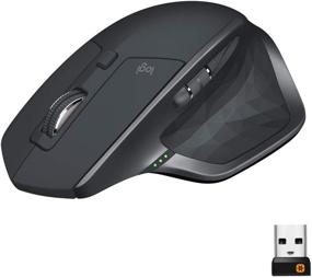 img 4 attached to 🖱️ Logitech MX Master 2S Wireless Mouse - Ultimate Precision for Any Surface, Hyper-Fast Scrolling, Ergonomic Design, Rechargeable, Multi-Device Compatibility, Graphite (Discontinued by Manufacturer)