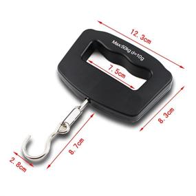 img 1 attached to 🎣 Odowalker Fishing Scale: Digital Electronic Weighing Scale with Backlit LCD Display - 110 lb/50 Killogram Capacity - Convenient Big Handle