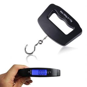 img 4 attached to 🎣 Odowalker Fishing Scale: Digital Electronic Weighing Scale with Backlit LCD Display - 110 lb/50 Killogram Capacity - Convenient Big Handle