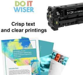 img 3 attached to 🖨️ Do it Wiser Remanufactured Printer Toner Cartridge Replacement for HP 312A 312X CF380A CF380X - Compatible with HP Color Laserjet Pro MFP M476 M476dn M476dw M476nw (Black)