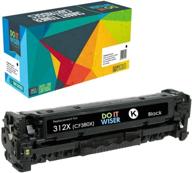 🖨️ do it wiser remanufactured printer toner cartridge replacement for hp 312a 312x cf380a cf380x - compatible with hp color laserjet pro mfp m476 m476dn m476dw m476nw (black) logo