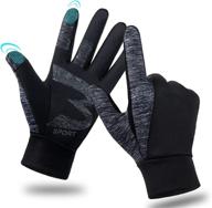 🧤 bonfad winter gloves: touch screen warm gloves for men and women in cold weather - windproof, ideal for cycling, running, driving, motorcycle, biking, hiking, fishing, workout logo