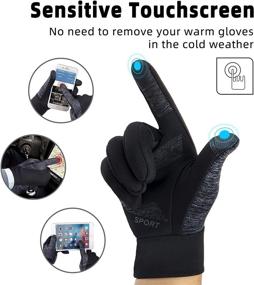 img 2 attached to 🧤 BONFAD Winter Gloves: Touch Screen Warm Gloves for Men and Women in Cold Weather - Windproof, Ideal for Cycling, Running, Driving, Motorcycle, Biking, Hiking, Fishing, Workout