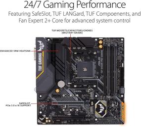 img 2 attached to 🎮 Высокопроизводительная материнская плата Asus TUF B450M-Pro Gaming Micro-ATX с процессором AMD Ryzen 3, DDR4, HDMI, Dual M.2, USB 3.1 Gen 2 и подсветкой Aura Sync RGB LED.