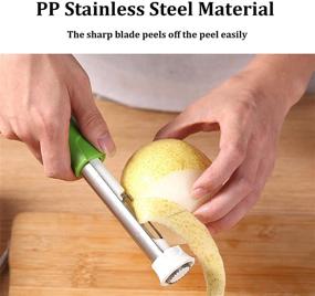 img 2 attached to 🍎 Efficient Stainless Steel Apple Corer Tool: Multifunctional Kitchen Gadget for Easy Fruit Peeling and Core Removal, Simple to Clean