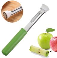 🍎 efficient stainless steel apple corer tool: multifunctional kitchen gadget for easy fruit peeling and core removal, simple to clean logo