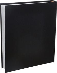 img 3 attached to 🖼️ Глубокий черный фотоальбом 5x7 с 200 карманами - Обложка из ткани