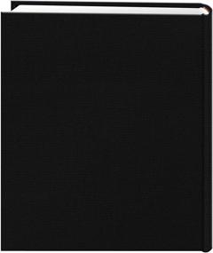 img 2 attached to 🖼️ Глубокий черный фотоальбом 5x7 с 200 карманами - Обложка из ткани