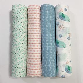 img 4 attached to 🌿 Premium Organic Cotton Muslin Swaddles: Peekaboo - Must-Have for Kids' Home Store
