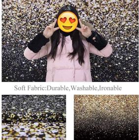 img 2 attached to ✨ Glamorous Allenjoy 7x5ft Gold Glitter Paint Backdrop: Perfect For Captivating Photography, Magical Golden Bokeh Spot & Starry Sky Wedding, New Year Party Decor, and Stunning Family Portraits