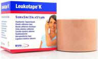 🌟 leukotape k - 2" x 5.4 yd roll tan: effective therapeutic kinesiology tape логотип