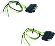 streamline your trailer wiring with hopkins 48175 4 wire flat connector set logo